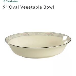 Lenox Charleston Vintage 9” Oval Vegetable Bowl